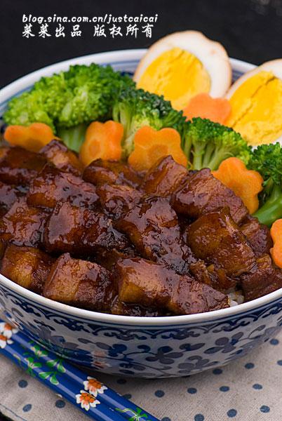 浓香浇汁卤肉饭做法的做法