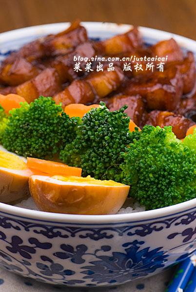 浓香浇汁卤肉饭做法的做法