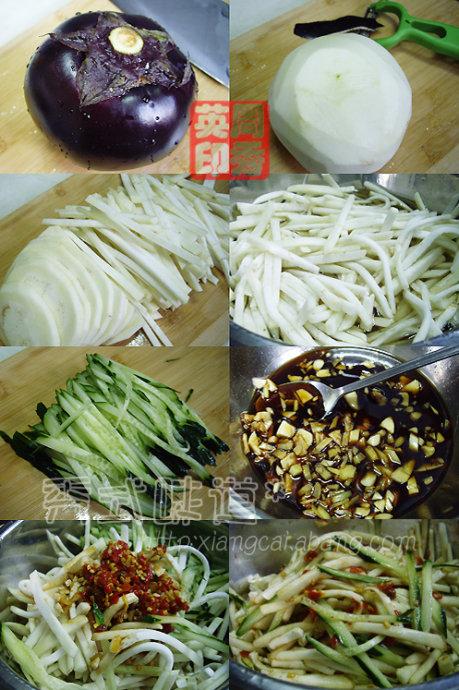 黄瓜生拌茄子的做法