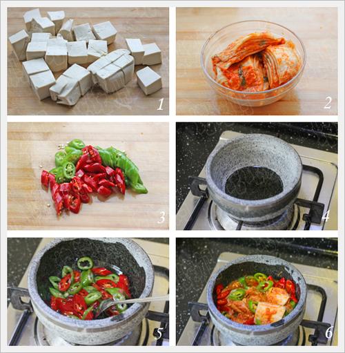 韩式辣白菜豆腐汤的做法