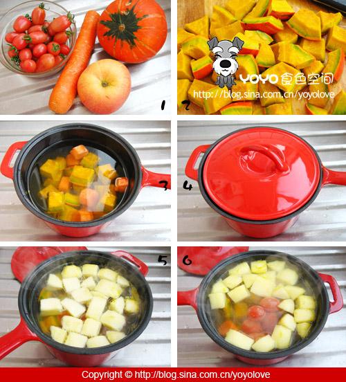 南瓜番茄排毒汤的做法