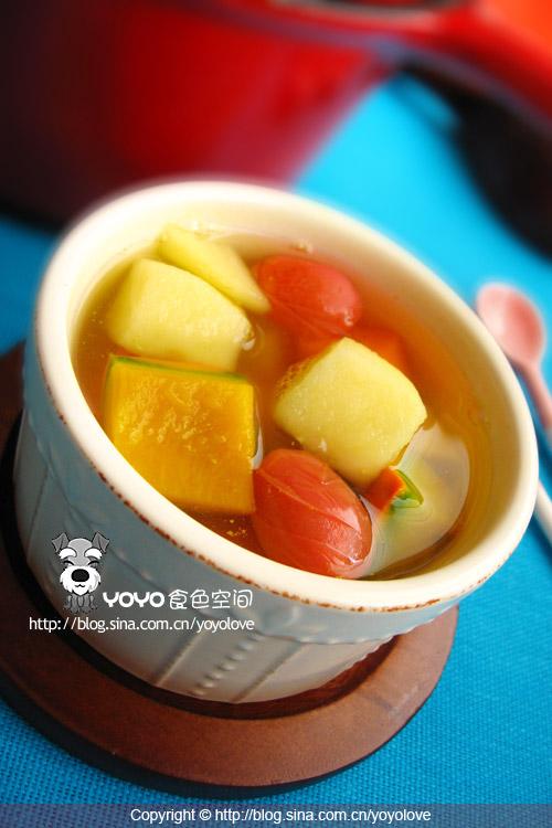 南瓜番茄排毒汤的做法