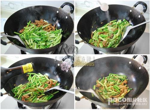 蒜薹炒肉的做法