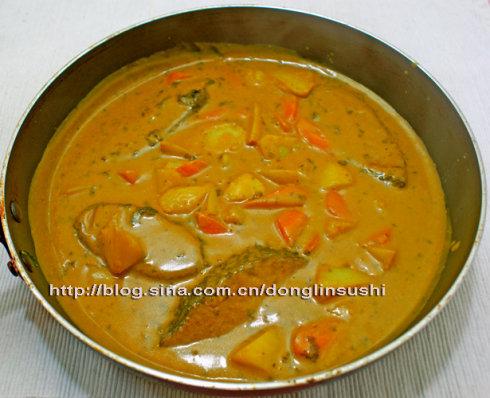 咖喱土豆烩素鱼的做法