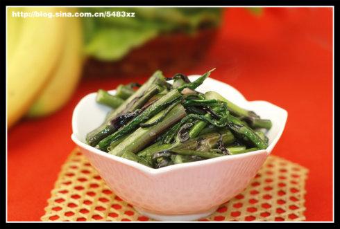 清炒红菜苔的做法