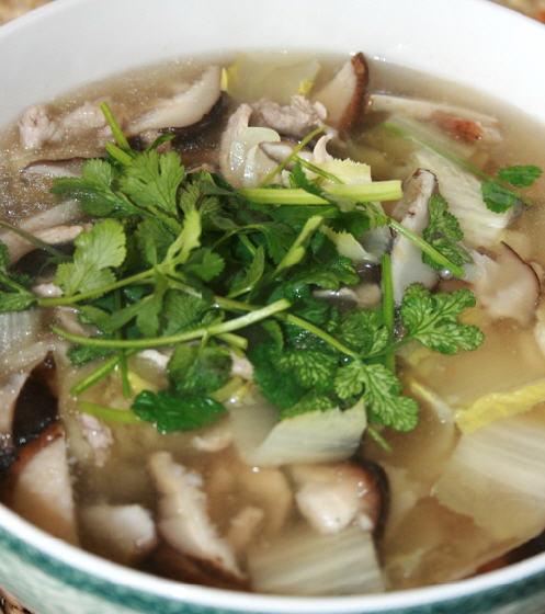 香菇肉片汤的做法