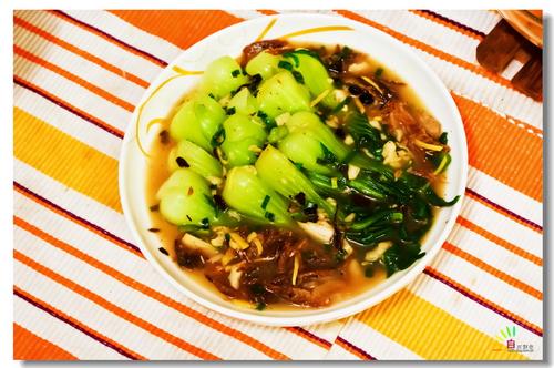 香菇上海青的做法