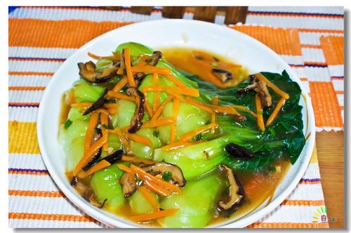 香菇上海青的做法