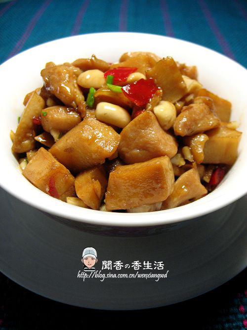 花生米竹笋鸡丁的做法