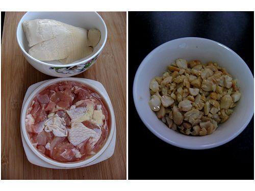 花生米竹笋鸡丁的做法