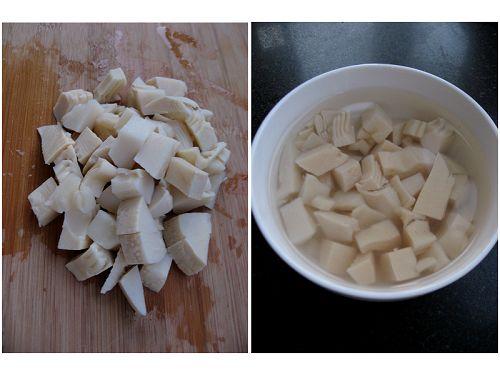 花生米竹笋鸡丁的做法