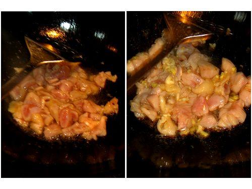 花生米竹笋鸡丁的做法