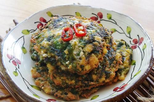 海菜豆腐饼的做法