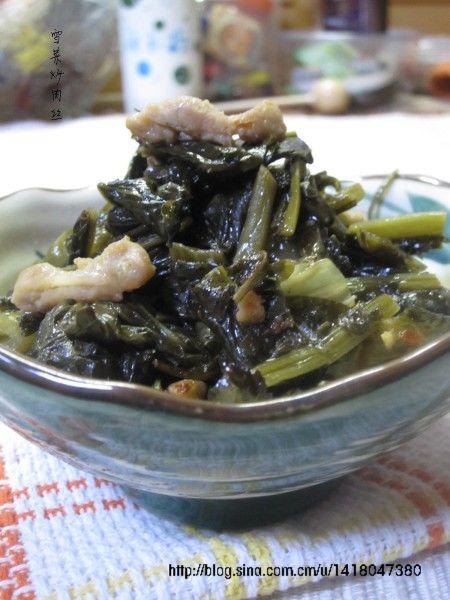 雪菜炒肉丝的做法