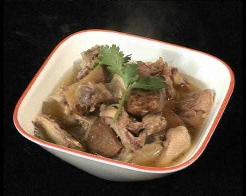 干煸天花和罐焖盐水鸭的做法