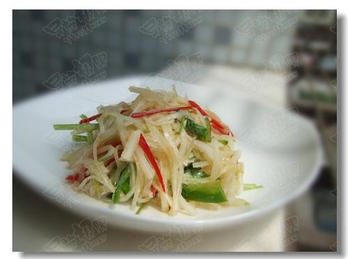 辣拌萝卜皮的做法