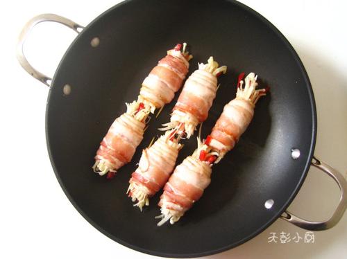 培根蔬菜卷的做法