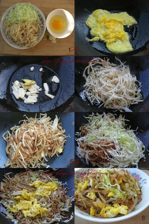 鸡蛋炒饼的做法