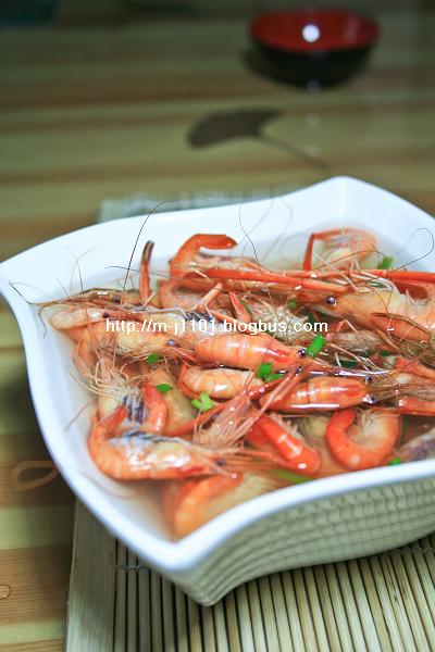白灼河虾的做法