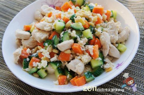 五彩鸡丁的做法