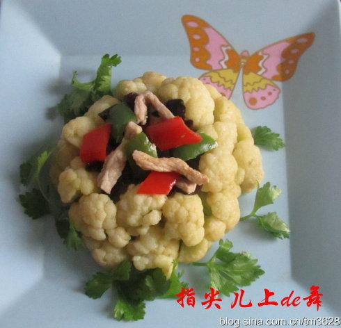 花菜炒肉丝的做法