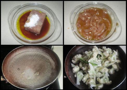 花菜炒肉丝的做法
