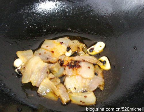 豉汁青蒜炒腊肉的做法