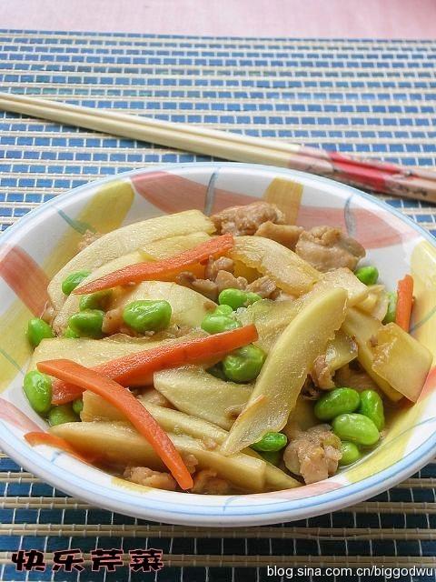 鸡腿肉炒笋瓜的做法