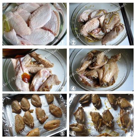 蜜汁烤翅的做法