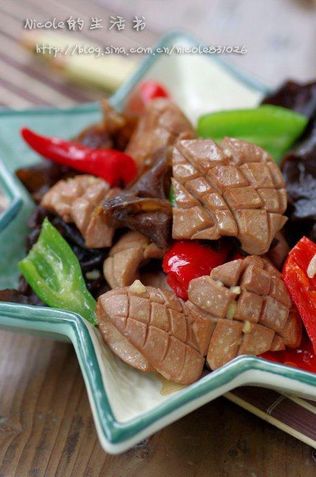 黑木耳爆腰花的做法