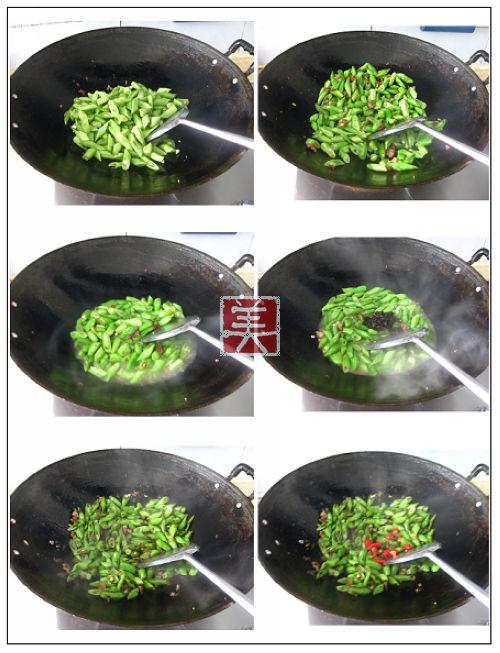 榄菜肉末炒四季豆的做法