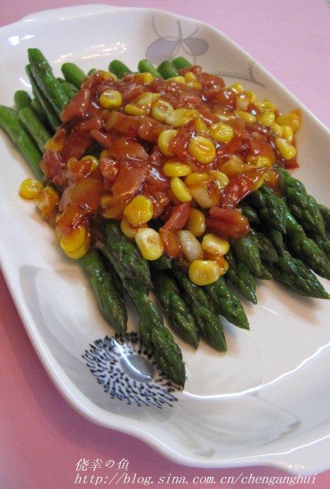 酸辣酱香芦笋的做法