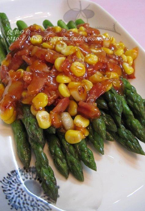酸辣酱香芦笋的做法