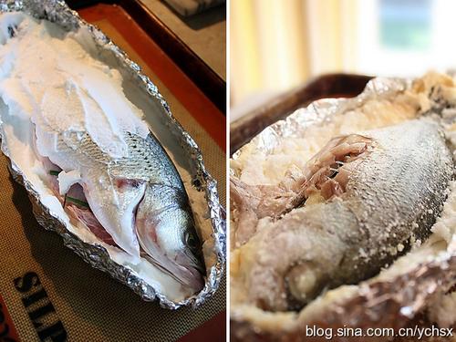 盐封海鲈鱼的做法