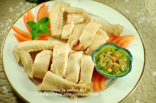 清凉白切鸡和薄荷鸡粥的做法