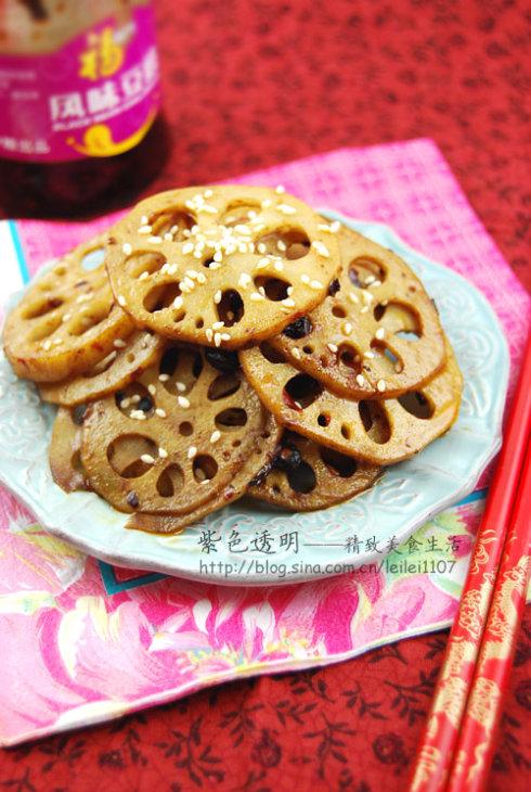 豆豉鲜藕的做法