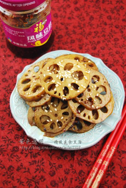 豆豉鲜藕的做法