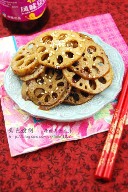 豆豉鲜藕的做法