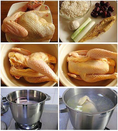 韩式参鸡汤的做法