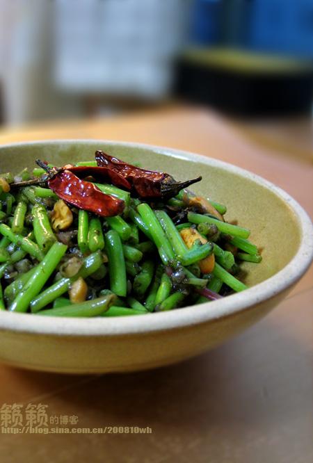 榄菜炒鲜苋菜梗的做法