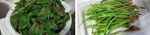 榄菜炒鲜苋菜梗的做法