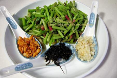 榄菜炒鲜苋菜梗的做法