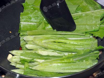 干锅油麦菜的做法
