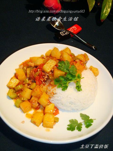 土豆丁盖浇饭的做法