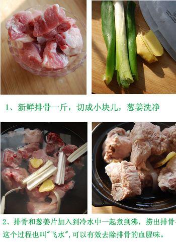 丝瓜蘑菇排骨汤的做法