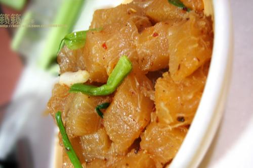 鸡汁柚子瓤的做法