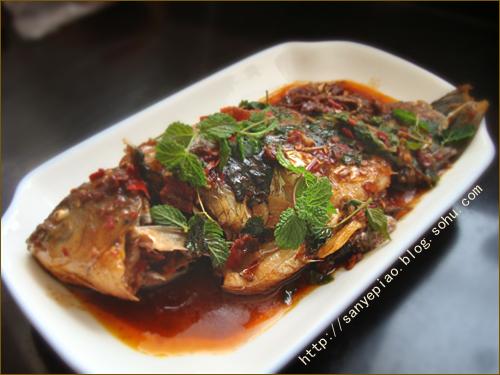 薄荷鲫鱼的做法