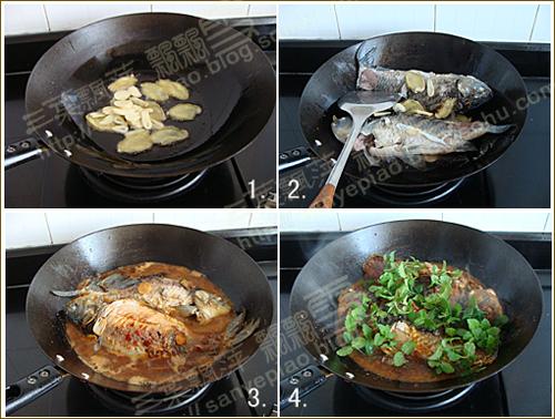 薄荷鲫鱼的做法