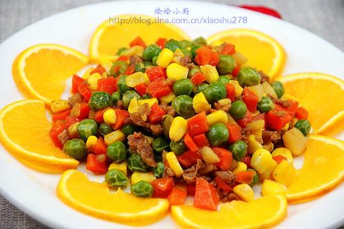 三丁炒肉碎的做法