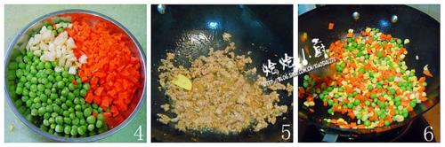 三丁炒肉碎的做法